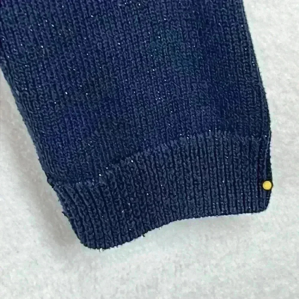 Calvin Klein Jeans Pullover Sweater Women’s Medium Navy Cowl Neck Cotton Blend - Picture 6 of 11